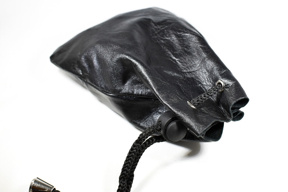 Handmade Leather Dice Bag (Black) (Online Only)