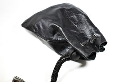 Handmade Leather Dice Bag (Black) (Online Only)