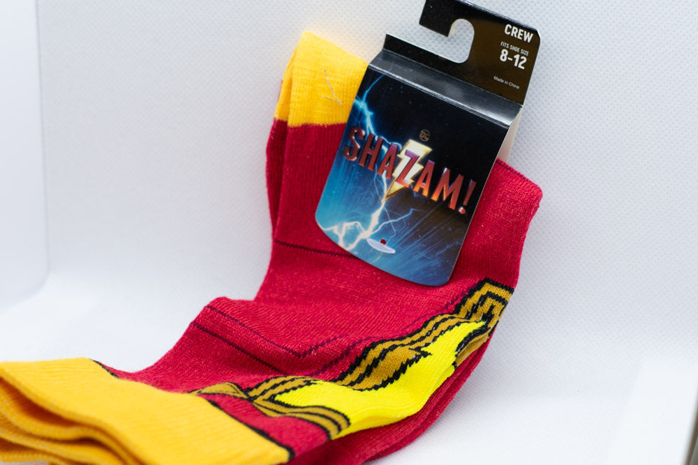 Loot Crate Loot Wear Exclusive Shazam! Crew Socks (Online Only)