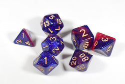 Purple/Blue Galaxy Dice by Udixi Dice (Online Only)