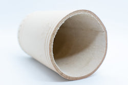 Handmade Leather Dice Cup (Off-White) No Lining white thread Simple (Online Only)