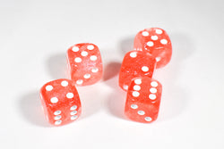 Team Red Pipped Iridescent d6 16mm Pipped BD6002 (Online Only)