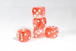 Team Red Pipped Iridescent d6 16mm Pipped BD6002 (Online Only)