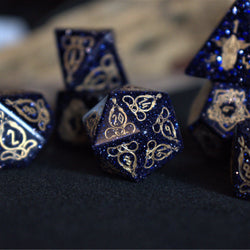 Serpent of Midgard Blue Sandstone Dice Set (ONLINE ORDER ONLY)