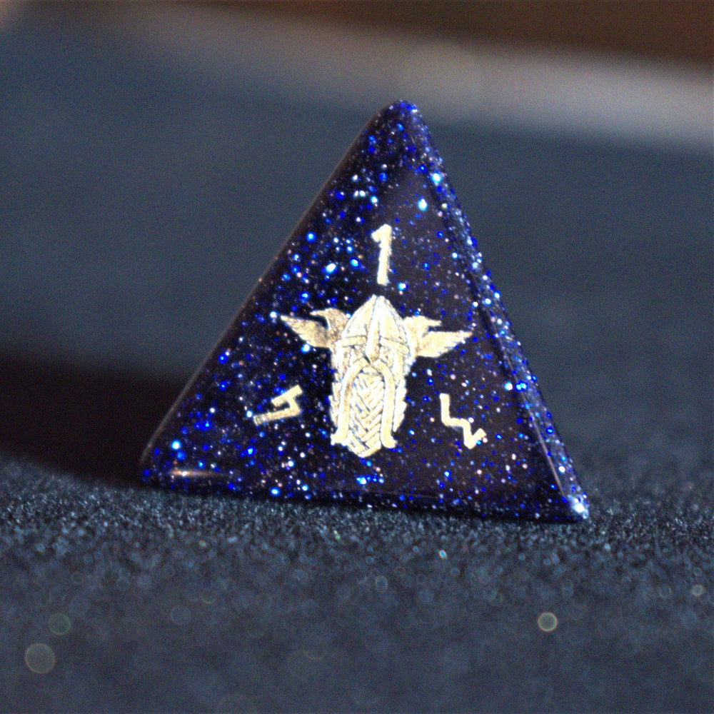 Serpent of Midgard Blue Sandstone Dice Set (ONLINE ORDER ONLY)
