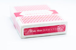 Single Red Deck, Wide Size, Jumbo-Index, Plastic-Coated Playing Cards by Brybelly (Online Only)