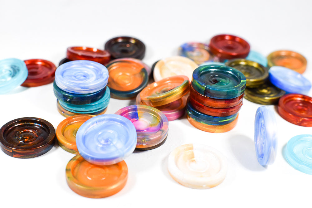 Chessex Checkers Pieces Varies Colors (Online Only)
