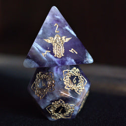 Serpent of Midgard Amethyst Dice Set (ONLINE ORDER ONLY)