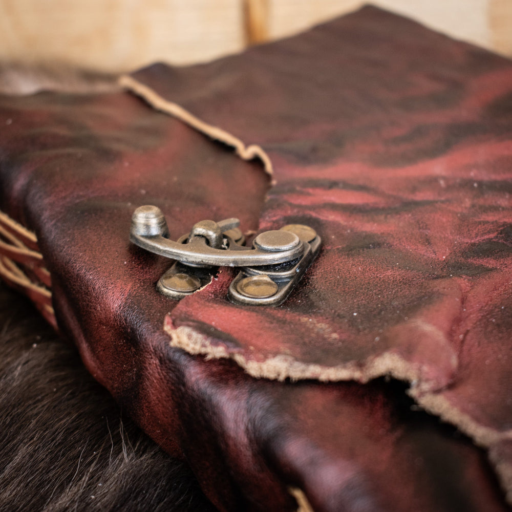 Natural Edge Crunched Cowhide Leather Journal (ONLINE ORDER ONLY)