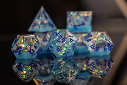 Ice Storm Sharp-Edged Resin Dice Set (ONLINE ORDER ONLY)