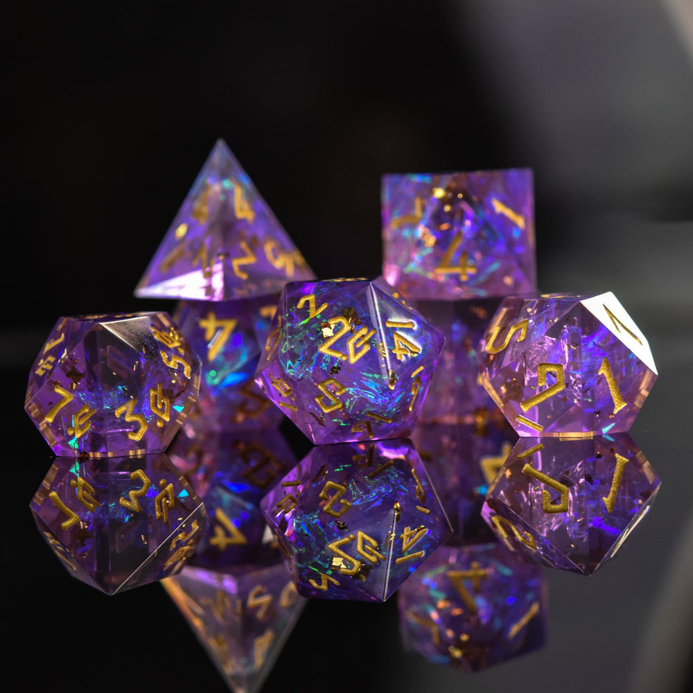 Conjure Celestial Sharp-Edged Resin Dice Set (ONLINE ORDER ONLY)