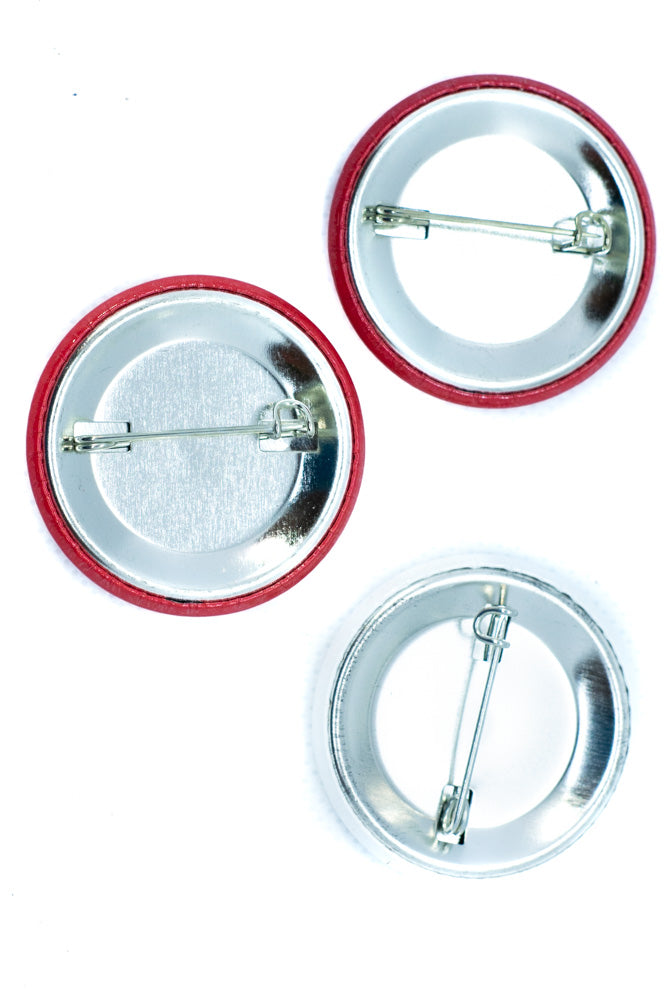 Budweiser Buttons 3-Pack White & Red 'King of Beers' (Online Only)