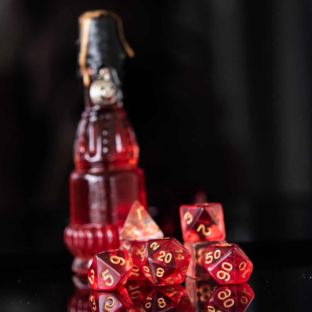 Bloodlust Elixir Acrylic Dice Set (ONLINE ORDER ONLY)