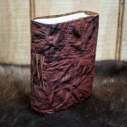 Natural Edge Crunched Cowhide Leather Journal (ONLINE ORDER ONLY)