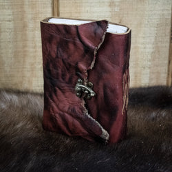 Natural Edge Crunched Cowhide Leather Journal (ONLINE ORDER ONLY)