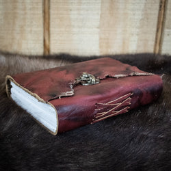Natural Edge Crunched Cowhide Leather Journal (ONLINE ORDER ONLY)