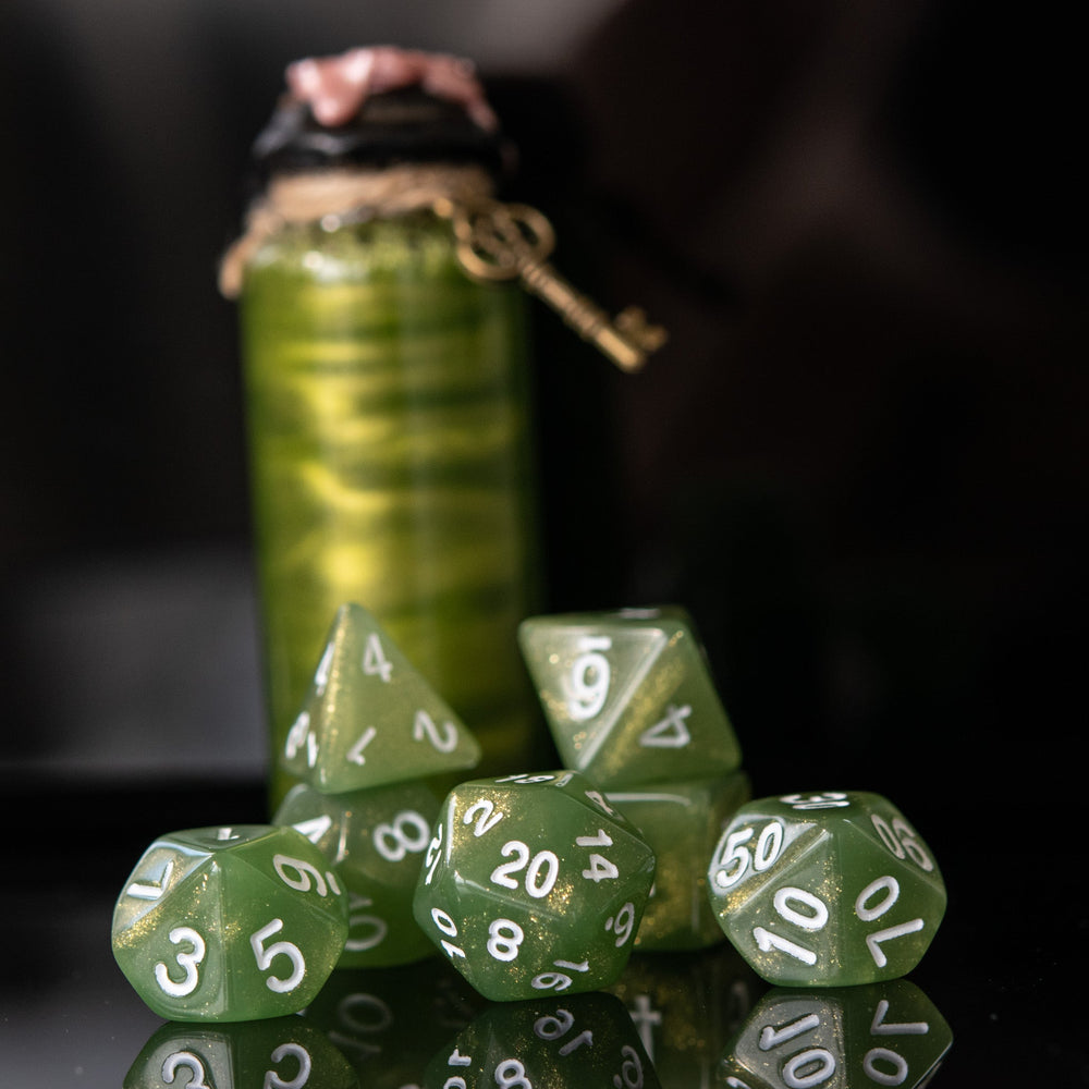 Forest Sprite Acrylic Dice Set (ONLINE ORDER ONLY)