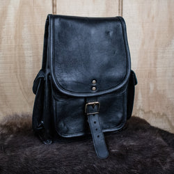 "The Cottage" Leather Mini Backpack - Black (ONLINE ORDER ONLY)