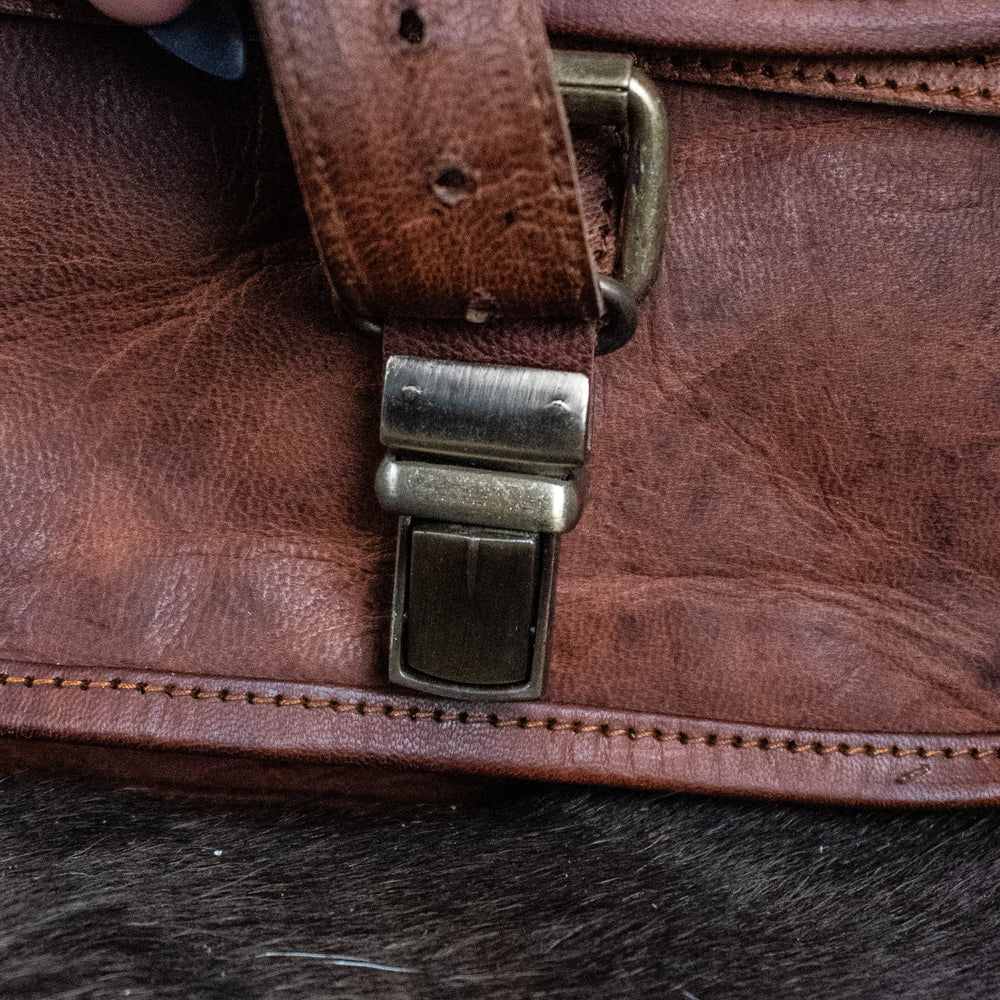 "The Cottage" Leather Mini Backpack - Brown (ONLINE ORDER ONLY)