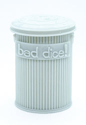 Trash Can Dice Jail: 3d Printed Grey Trash Can for Bad Dice D&D Dice Accessory (Online Only)