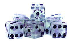 BrycesDice 16mm Glitter d6 (Purple) Square Edge [per die] (Online Only)