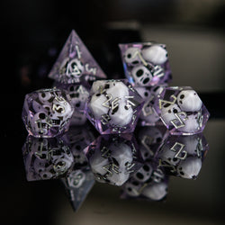Corpse Lavender Sharp-Edged Resin Dice Set (ONLINE ORDER ONLY)