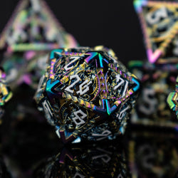 Dragonguard Hollow Metal Dice Set - Iridescent (ONLINE ORDER ONLY)