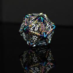 Dragonguard Hollow Metal Dice Set - Iridescent (ONLINE ORDER ONLY)