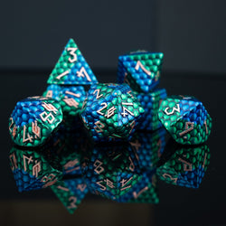 Sea Serpent Dragon's Egg Metal Dice Set (ONLINE ORDER ONLY)