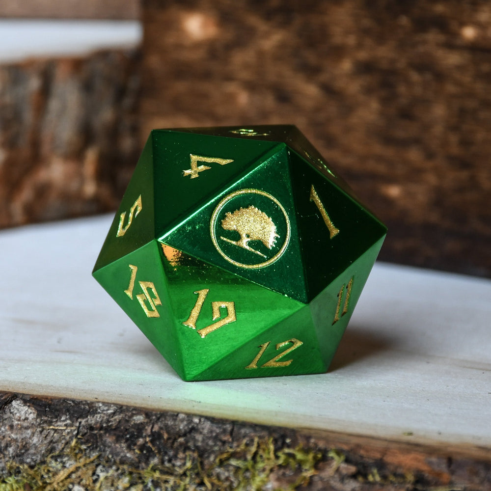 Forest Mana Spindown Metal D20 (ONLINE ORDER ONLY)