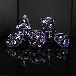 Legends of Valhalla - Purple Hollow Metal Dice Set (ONLINE ORDER ONLY)