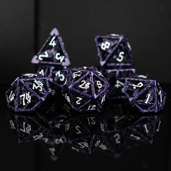 Legends of Valhalla - Purple Hollow Metal Dice Set (ONLINE ORDER ONLY)