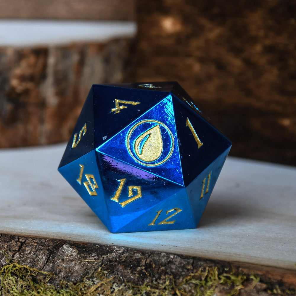 Island Mana Spindown Metal D20 (ONLINE ORDER ONLY)
