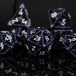 Legends of Valhalla - Purple Hollow Metal Dice Set (ONLINE ORDER ONLY)