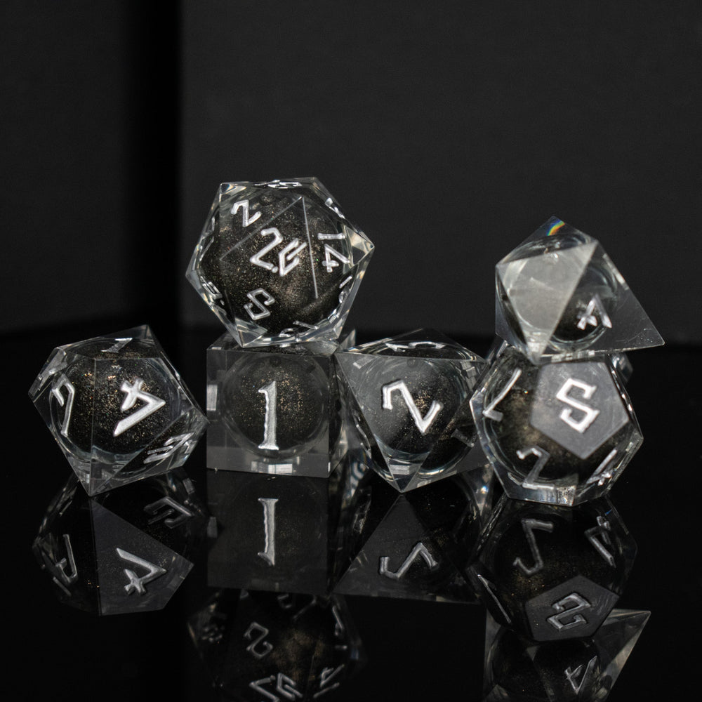Ashes of My Enemies Liquid Core Dice Set (ONLINE ORDER ONLY)