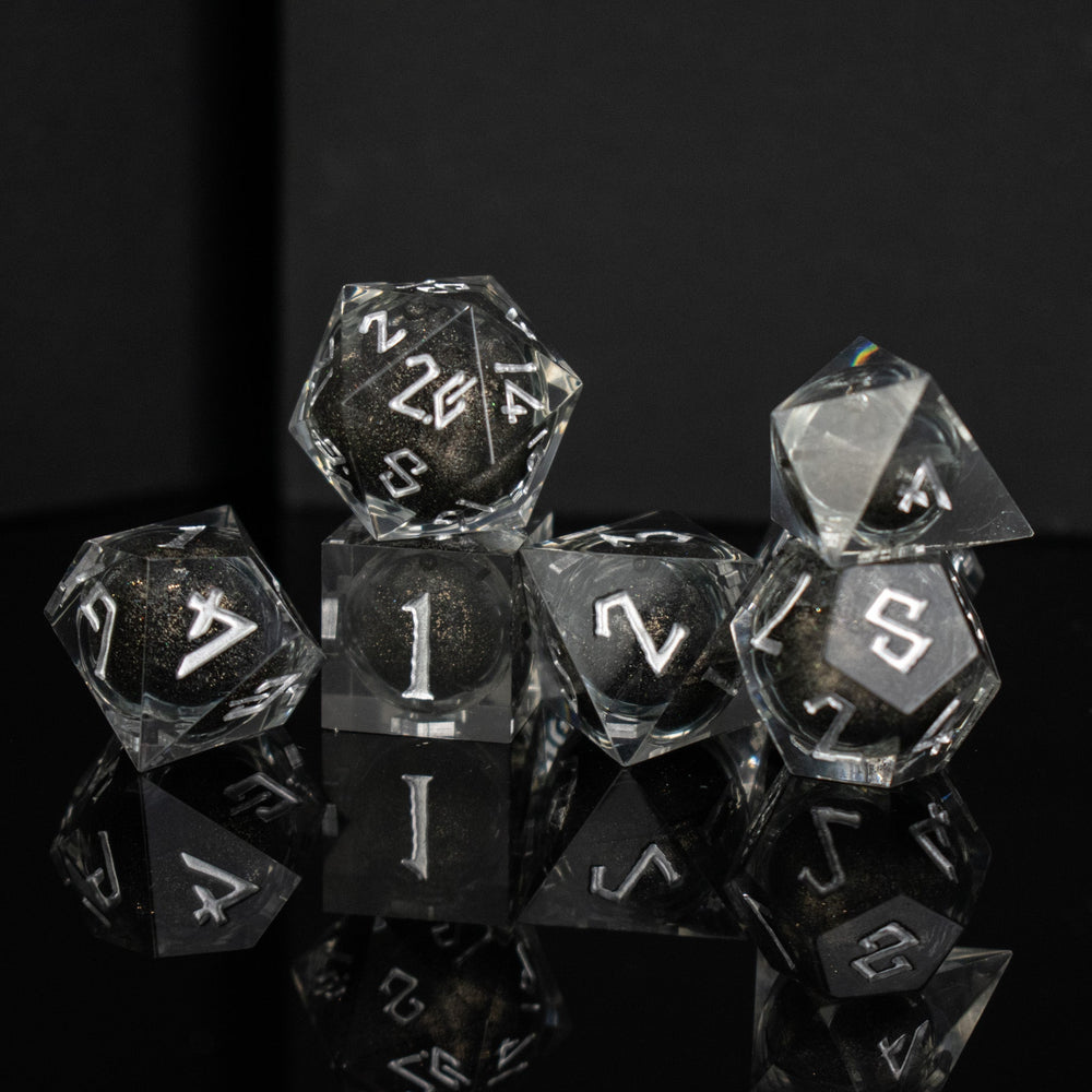 Ashes of My Enemies Liquid Core Dice Set (ONLINE ORDER ONLY)