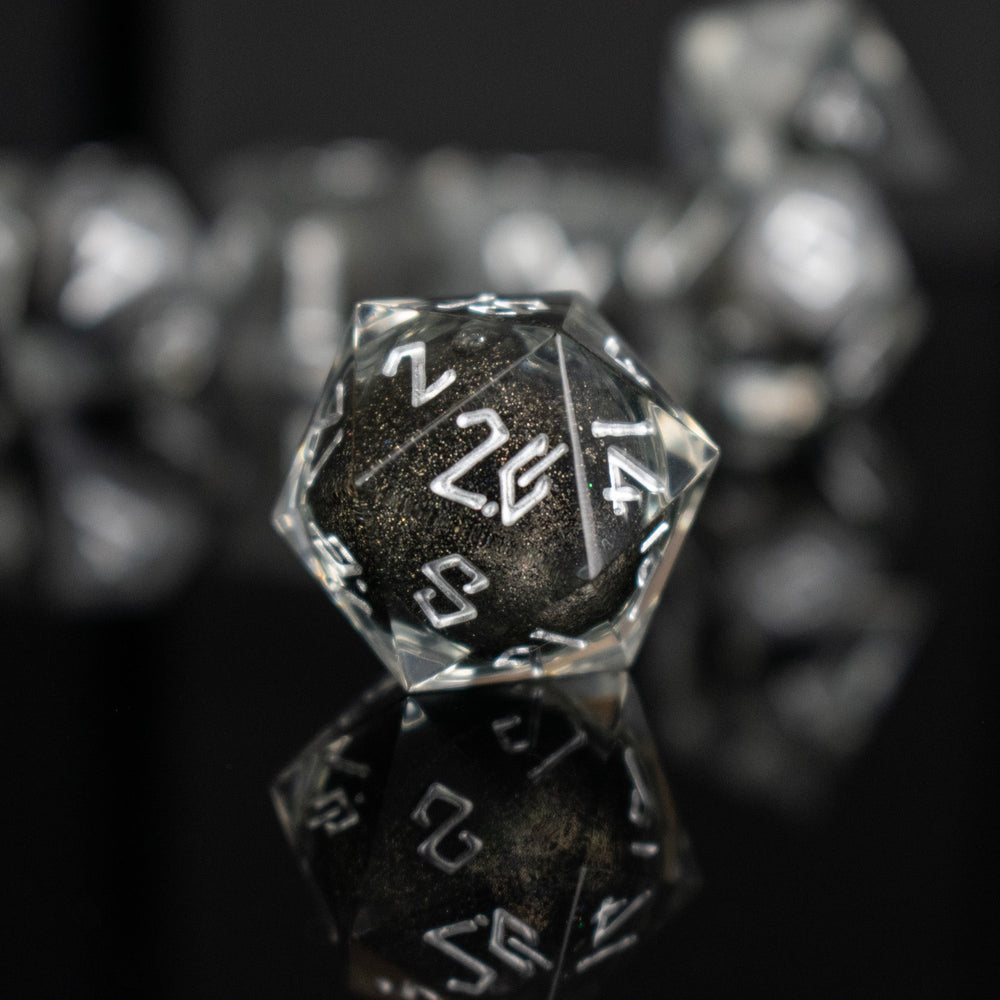 Ashes of My Enemies Liquid Core Dice Set (ONLINE ORDER ONLY)
