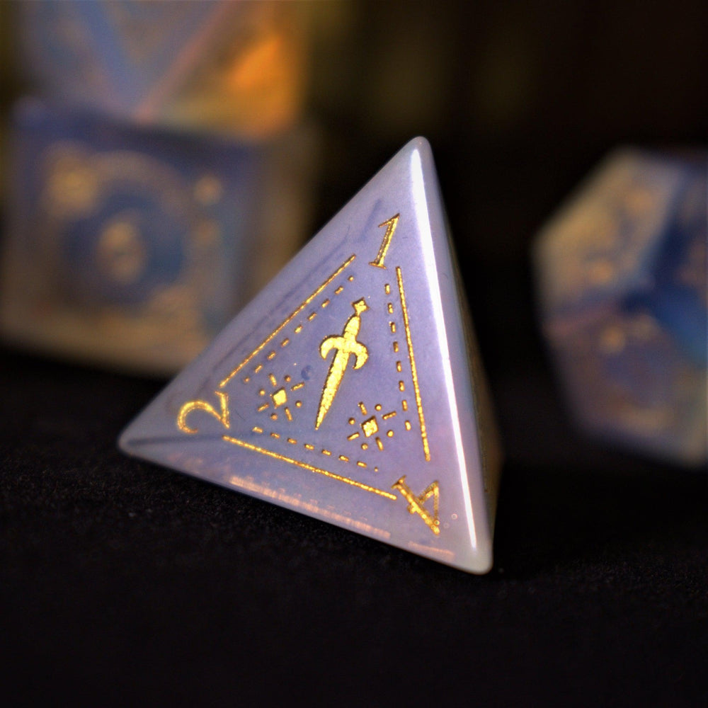 Fabled Mark Opalite Stone Dice Set (ONLINE ORDER ONLY)