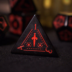 Fabled Mark - Obsidian Stone Dice Set (ONLINE ORDER ONLY)