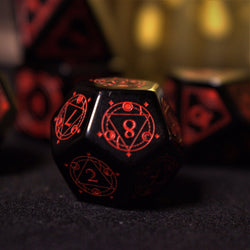 Fabled Mark - Obsidian Stone Dice Set (ONLINE ORDER ONLY)
