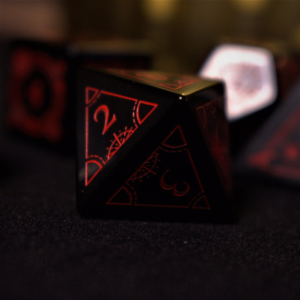 Fabled Mark - Obsidian Stone Dice Set (ONLINE ORDER ONLY)