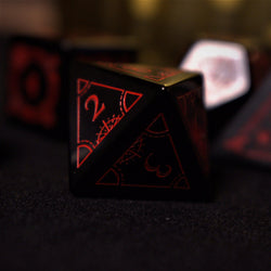 Fabled Mark - Obsidian Stone Dice Set (ONLINE ORDER ONLY)
