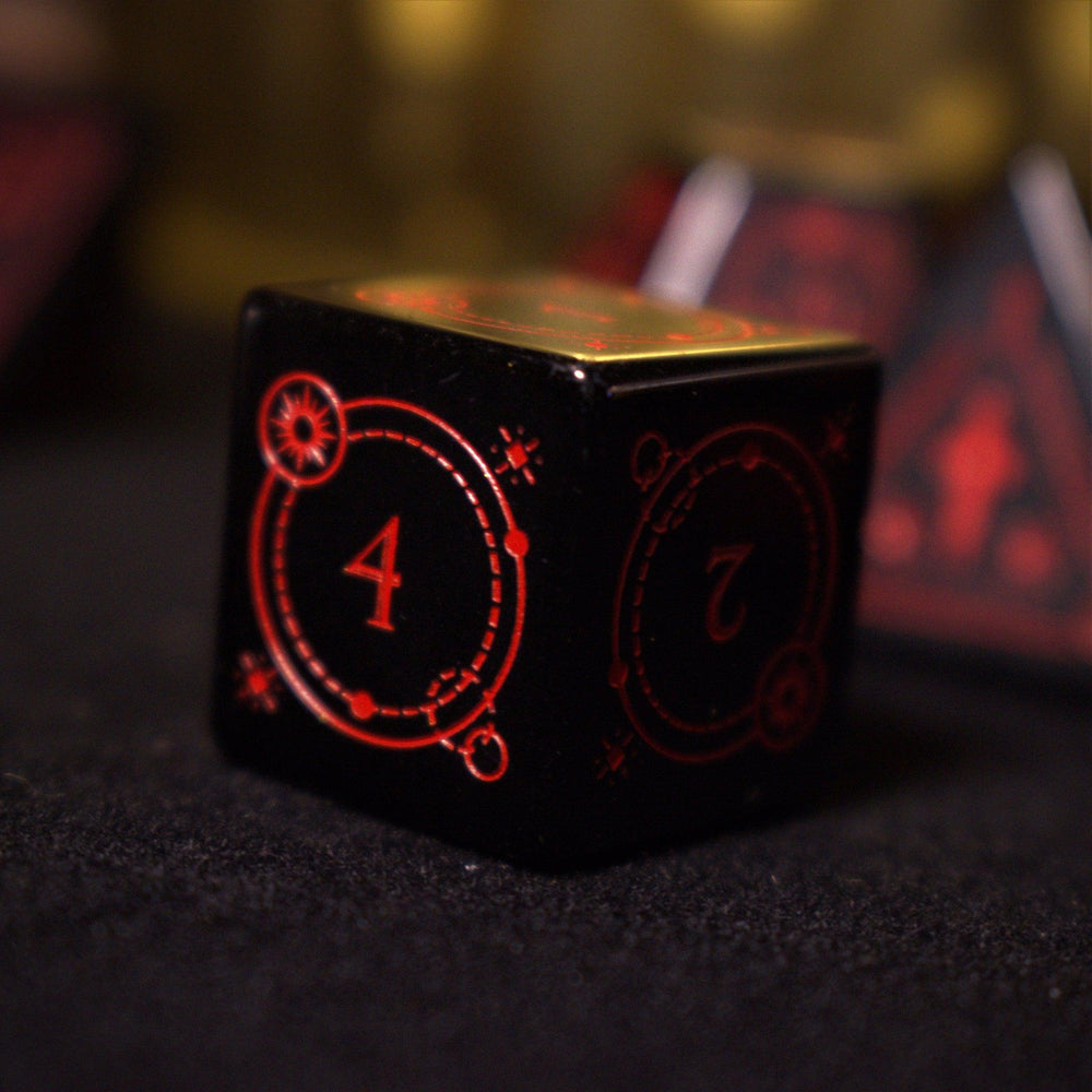 Fabled Mark - Obsidian Stone Dice Set (ONLINE ORDER ONLY)