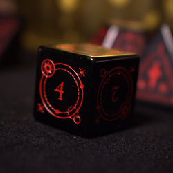 Fabled Mark - Obsidian Stone Dice Set (ONLINE ORDER ONLY)