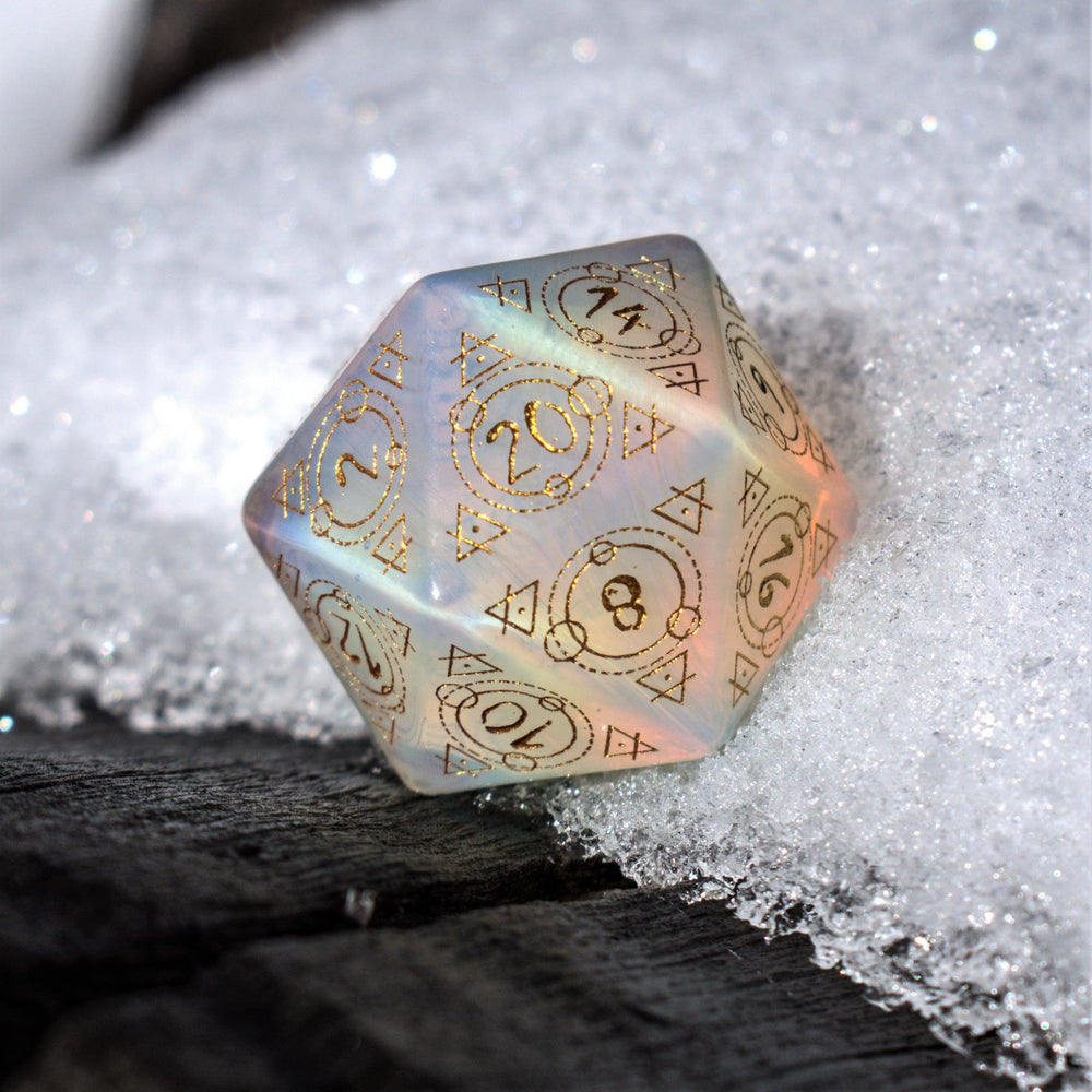 Spellcaster Opalite Stone Dice Set (ONLINE ORDER ONLY)