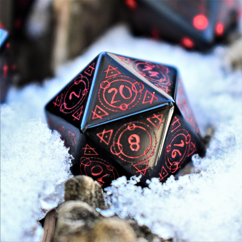 Spellcaster Obsidian Stone Dice (ONLINE ORDER ONLY)