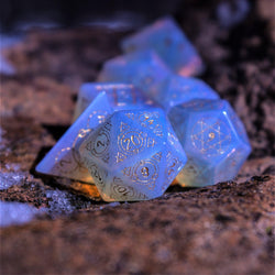 Spellcaster Opalite Stone Dice Set (ONLINE ORDER ONLY)
