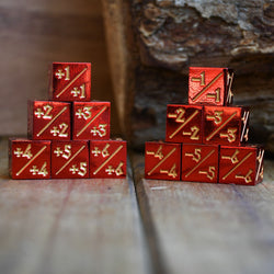 -1/-1 Counter Dice- Red, 6ct. (ONLINE ORDER ONLY)