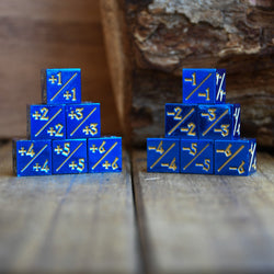 +1/+1 Counter Dice- Blue, 6ct. (ONLINE ORDER ONLY)