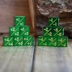 +1/+1 Counter Dice- Green, 6ct. (ONLINE ORDER ONLY)